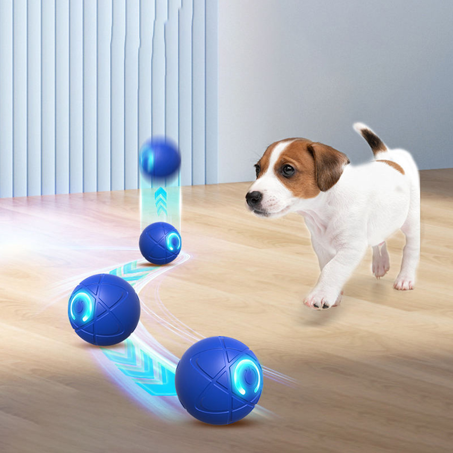USB Rechargeable Smart Interactive Dog Toy Ball w/ LED 3