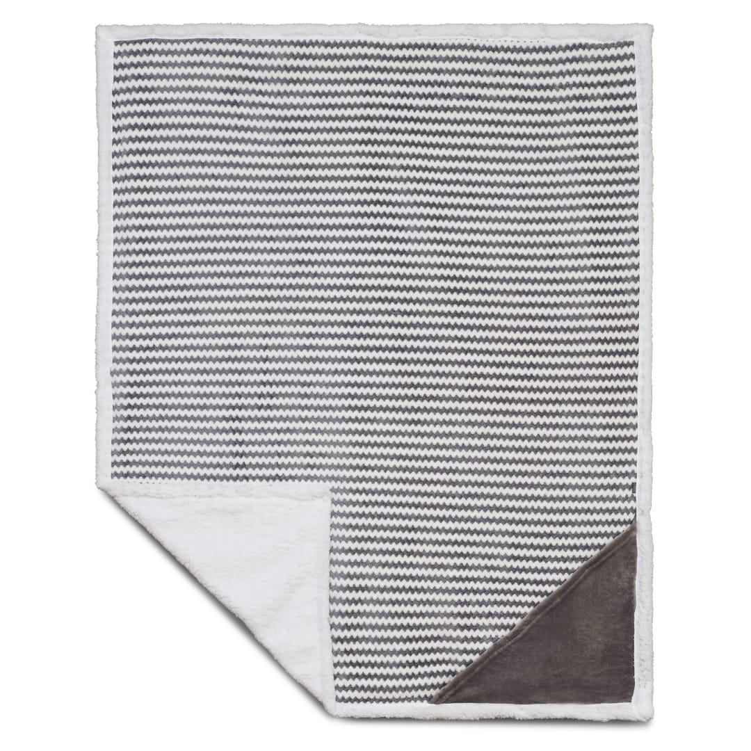 Field & Co.® Chevron Striped Sherpa Blanket 101