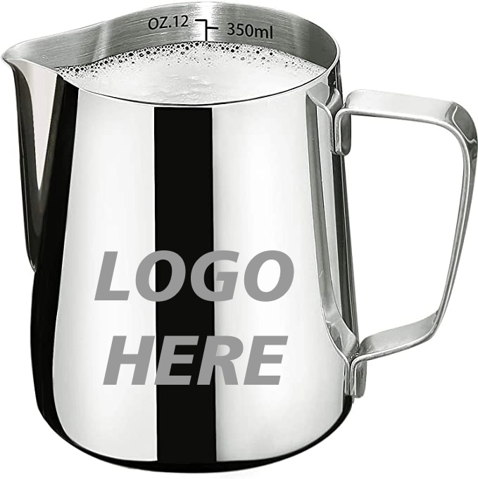 Custom 12 oz Stainless Steel Milk Frother Cup 2
