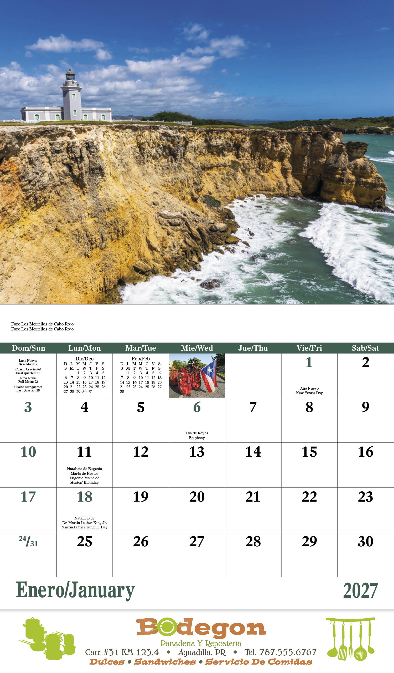Good Value™ Puerto Rico - Stapled Calendar 47