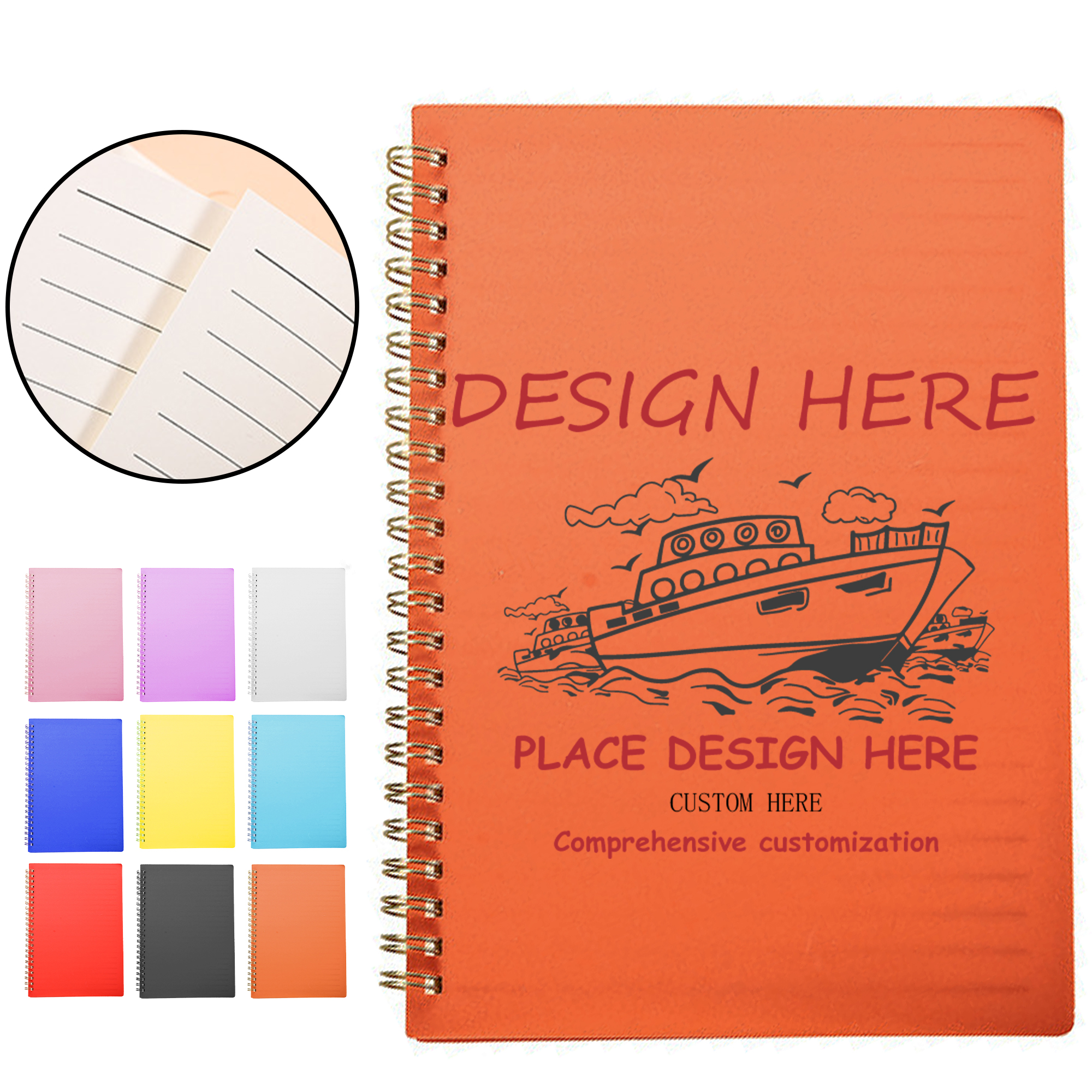 A5 Notebook with 10 Cover Colors 3