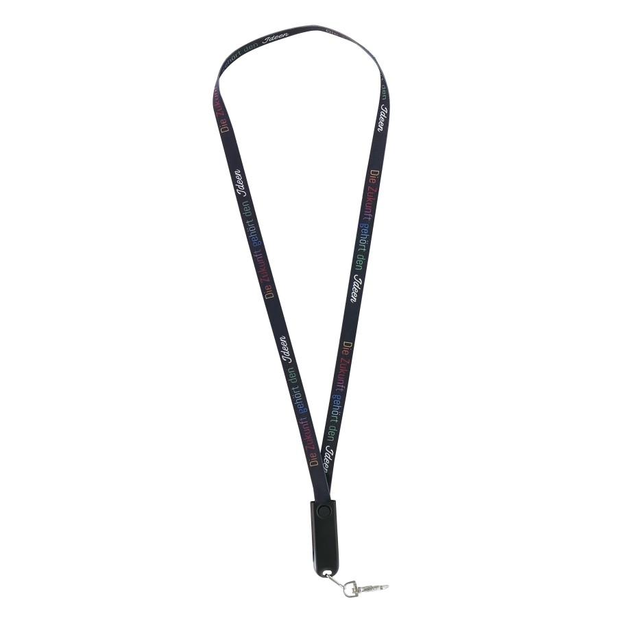 3-in-1 Lanyard Charging Cable Supports Full Color Printing And Most Cell Phones 3