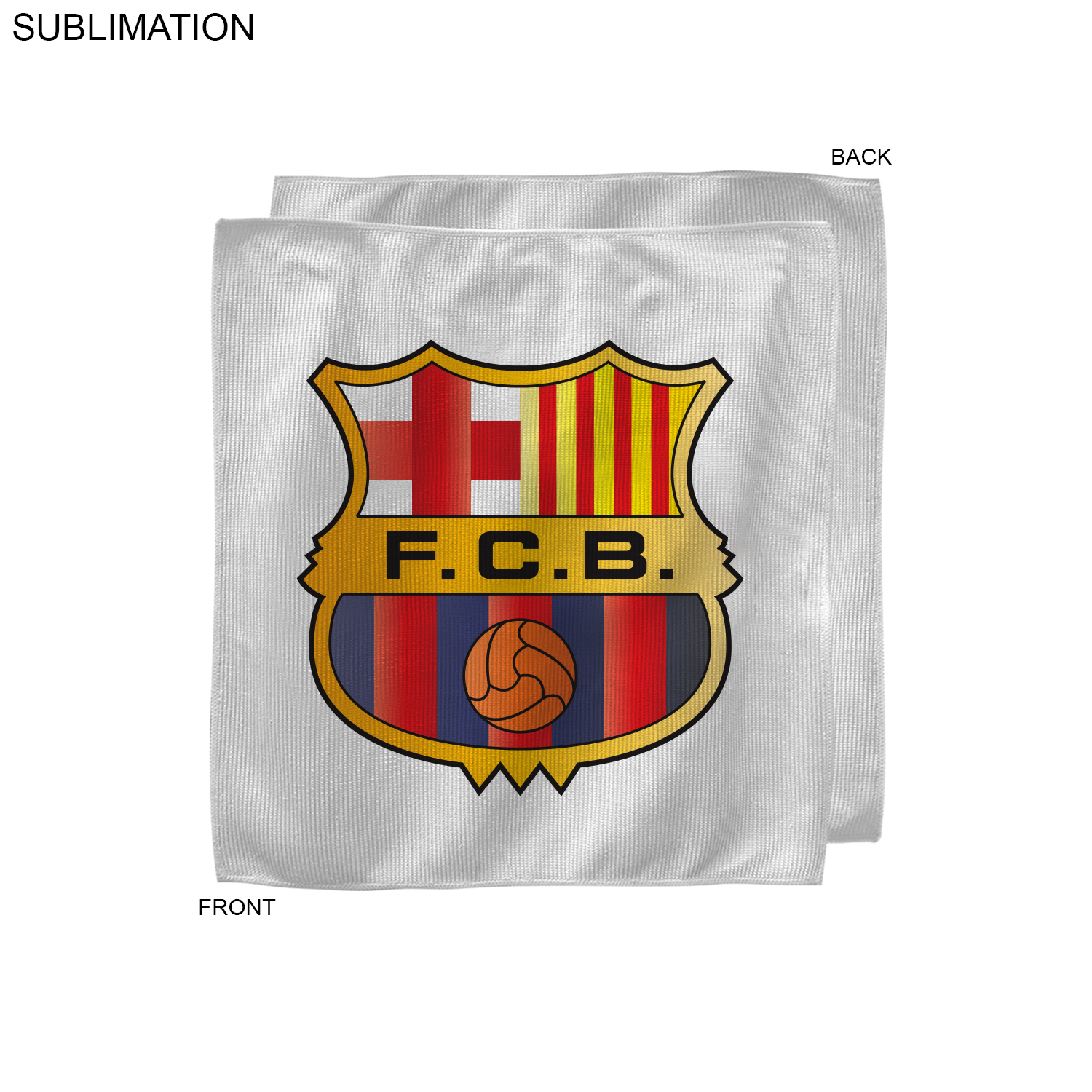 White Microfiber Dri-Lite Terry Skate, Cooling, Rally Towel, 10x10, Sublimated Full color Logos 8