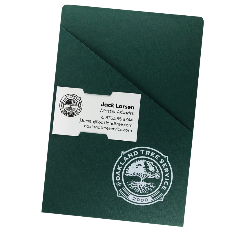 Foil Stamped 6" x 9" Mid-Size Pocket Page with Angled Cut 2