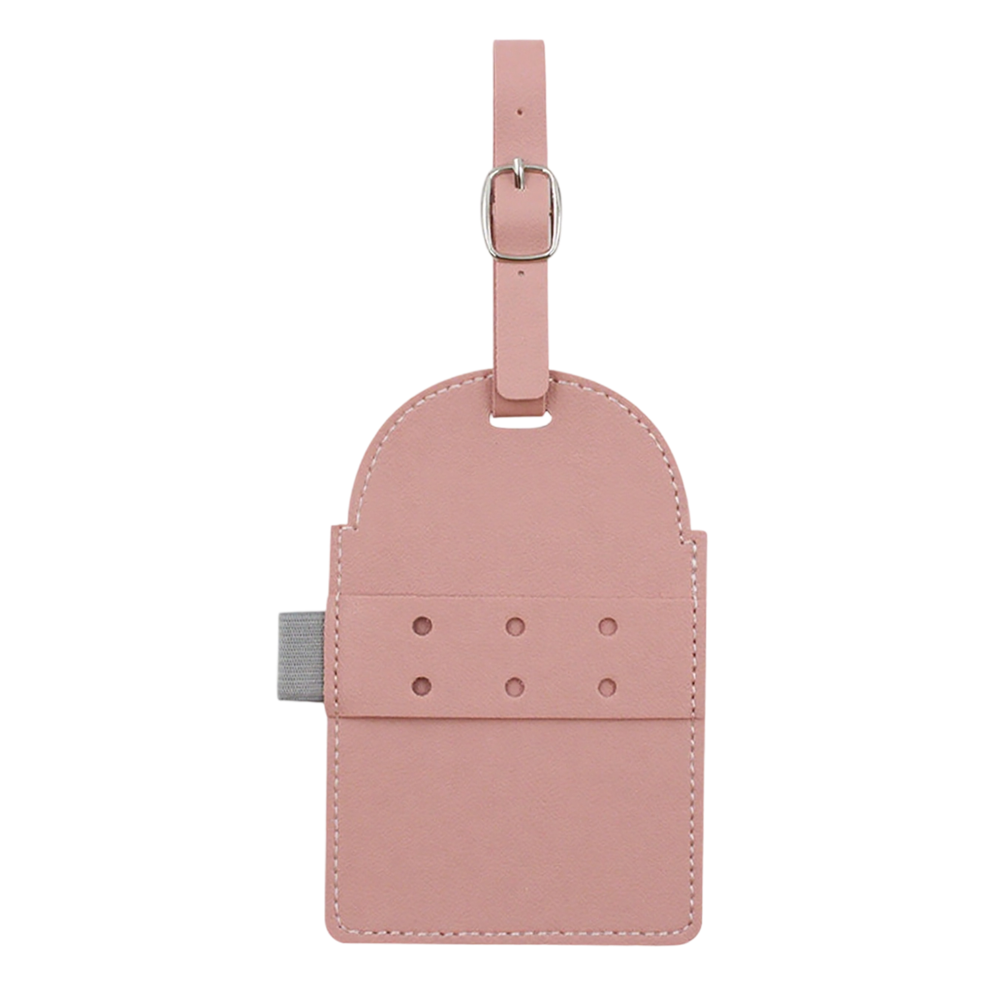Polyurethane Leather Tee Holder Tag With Pencil Slot Strap 3.23" x 4.73" 5