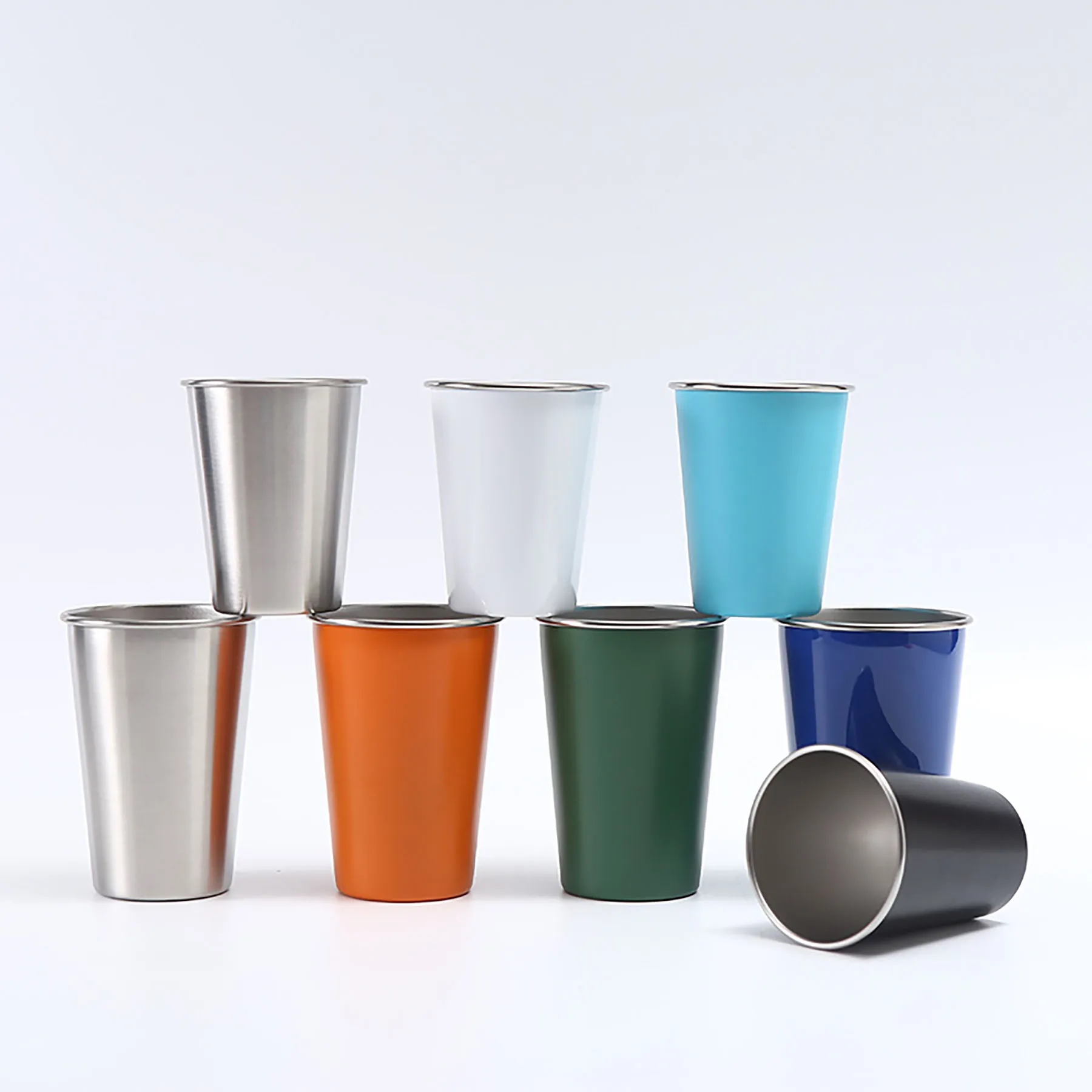 Stainless Steel Pint Glass Cup 16
