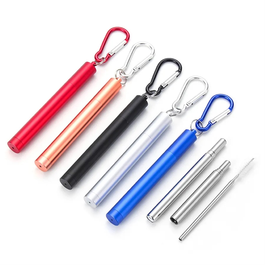 Stainless Steel Straw Keychain 2