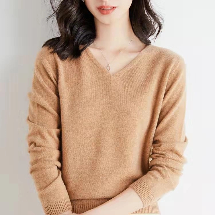 Ladies' V-Neck Sweater 10