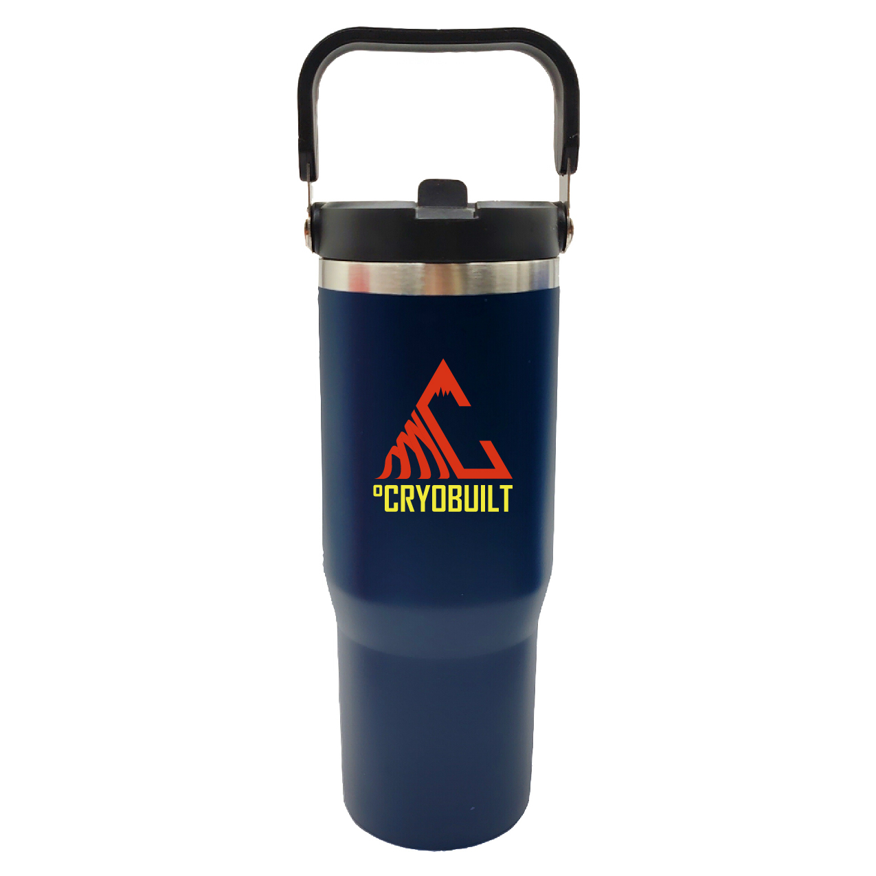 30 oz Stainless Steel Insulated Mug with Handle and Built-In Straw 15