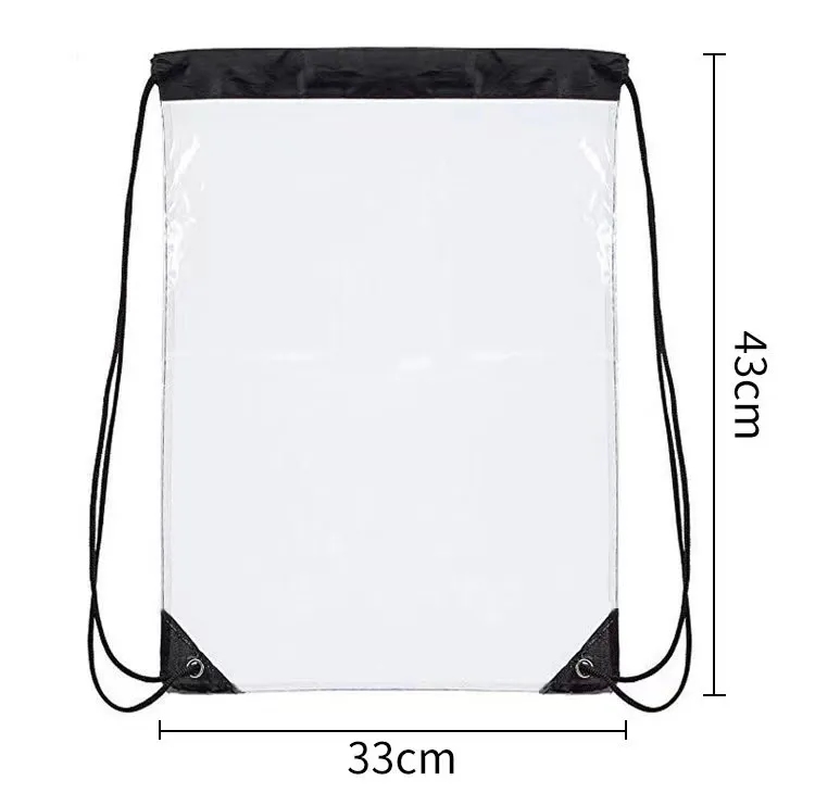 PVC Clear Stadium Drawstring Bag 2