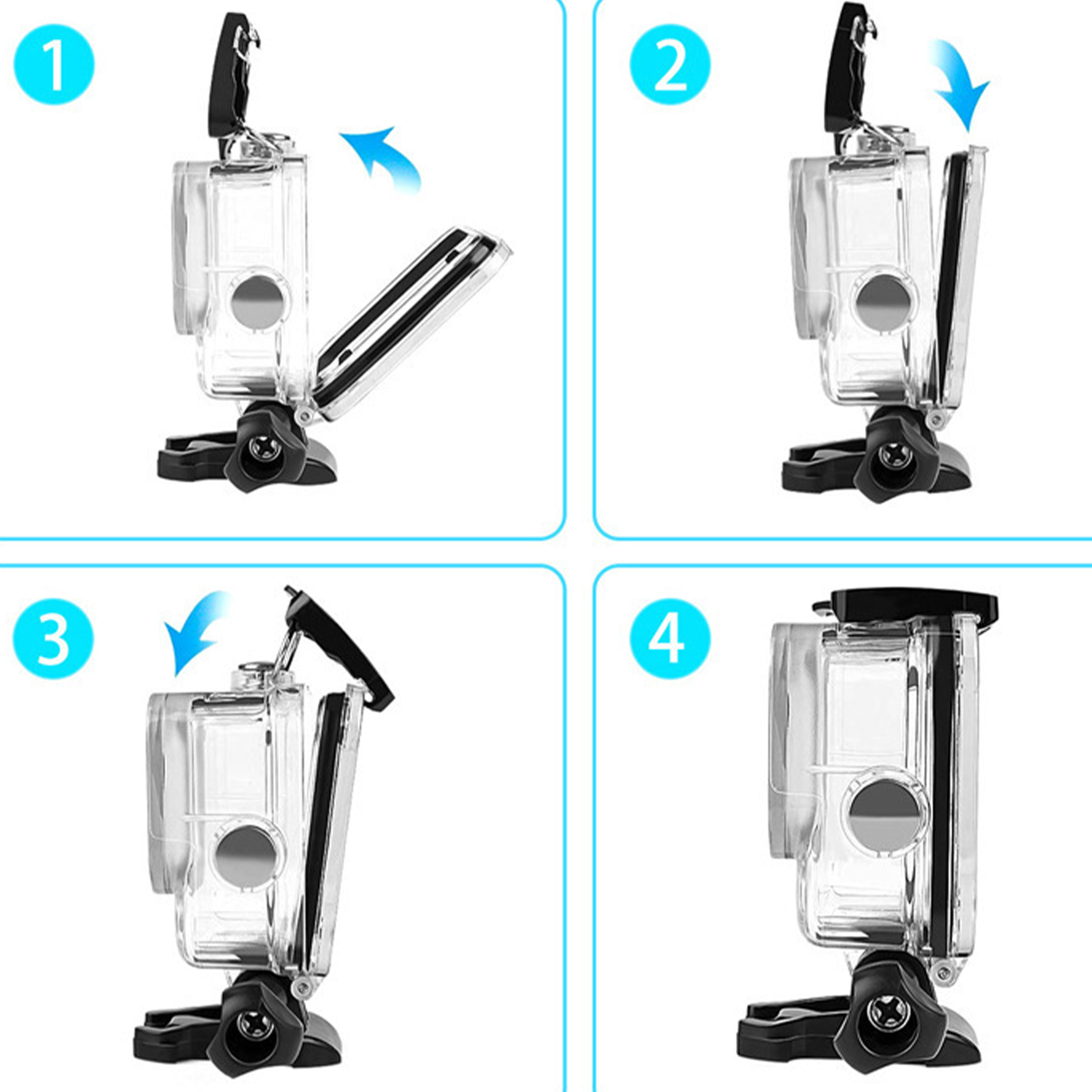 Polycarbonate Waterproof Case For Diving Photography Of 9-12 Generations 6