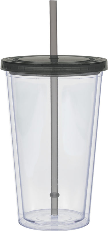 20 oz. Large Carnival Cup - Color Lid and Straw 3