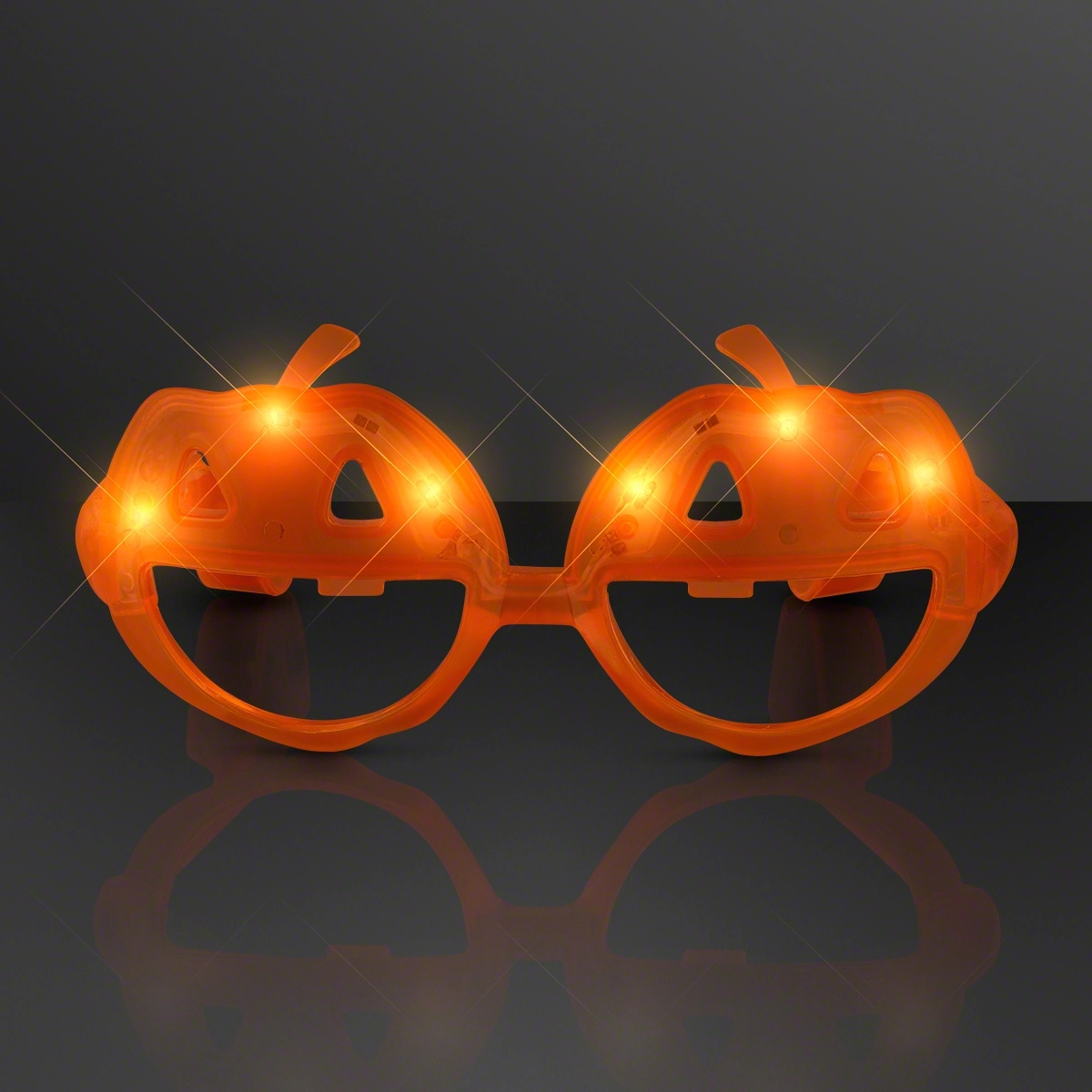 Light Up Orange Pumpkin Sunglasses 2