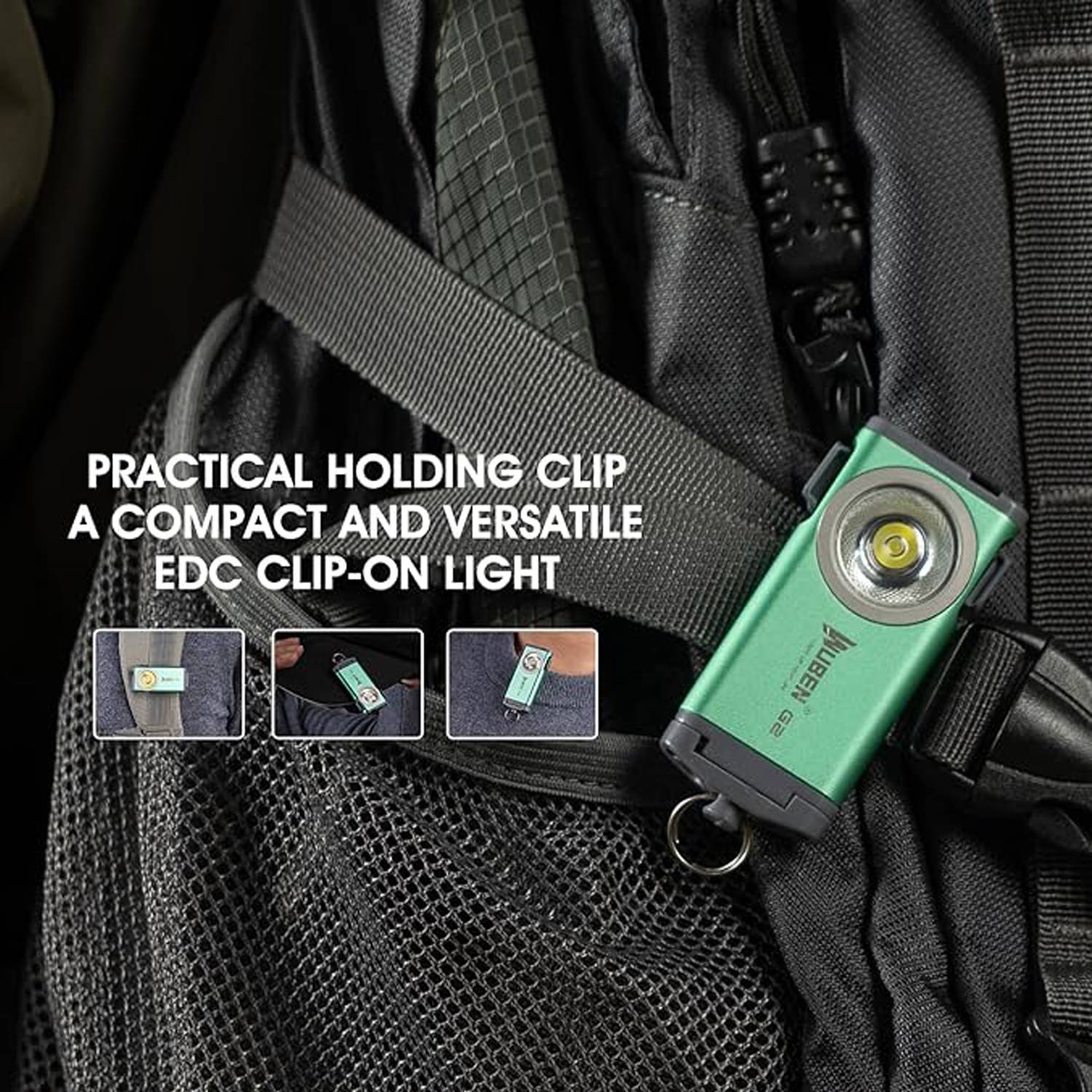 Mini EDC Keychain Flashlight with USB-C Charging 5
