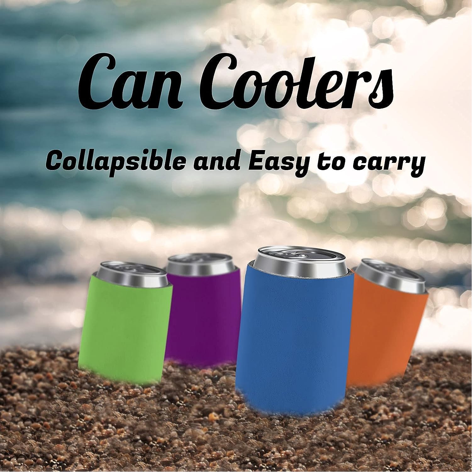 Custom Beer Can Cooler Sleeves Bulk Personalized Insulated Beverage Bottle Holder/ Custom Logo 12 oz, custom koozie with logo imprint 3