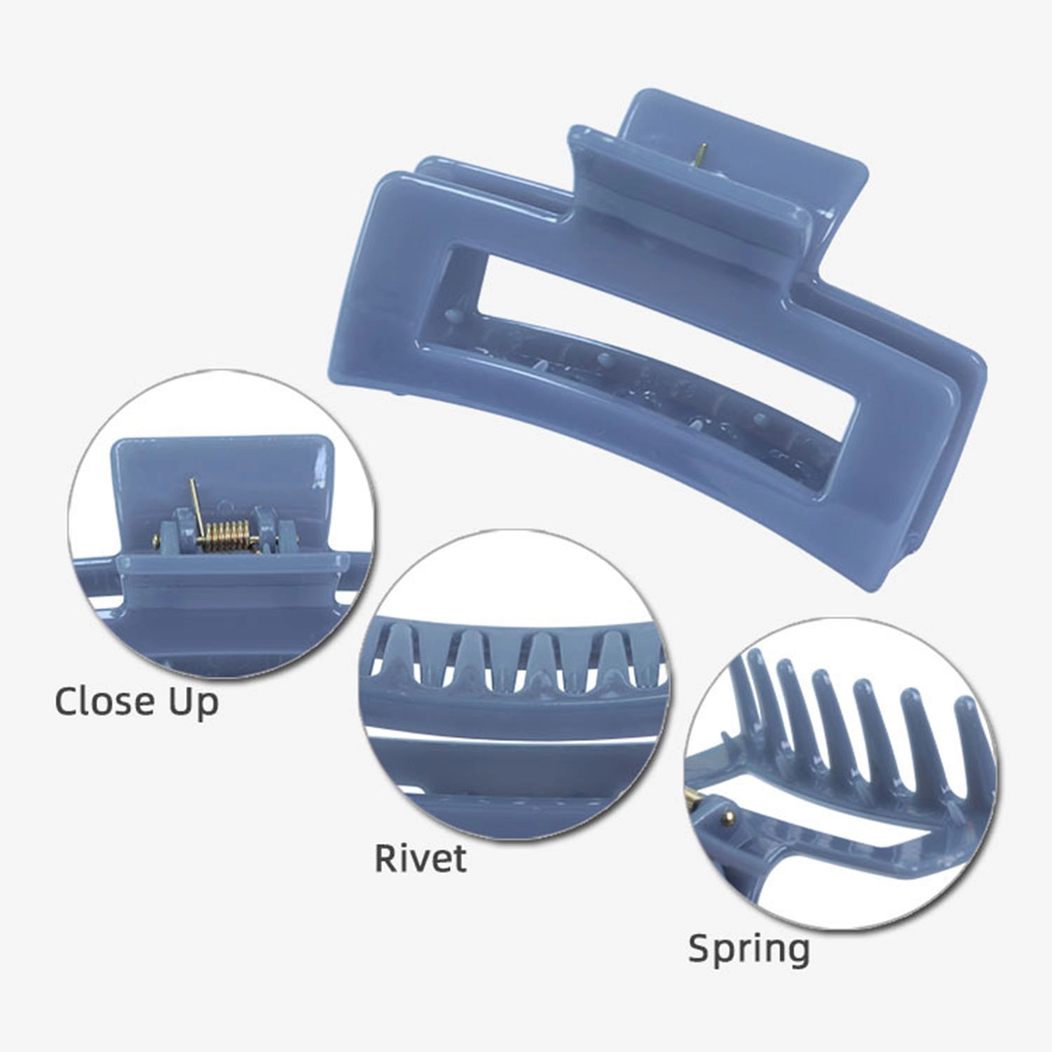Square Claw Clips 4