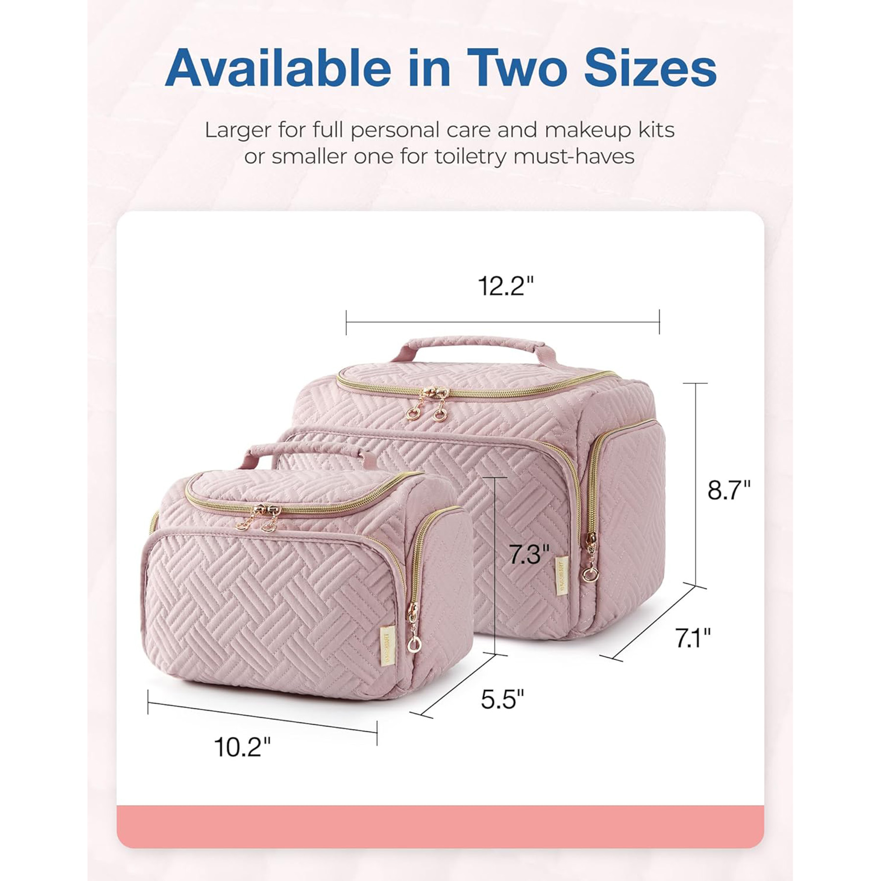 Large Wide Open Travel Bag For Toiletries 9