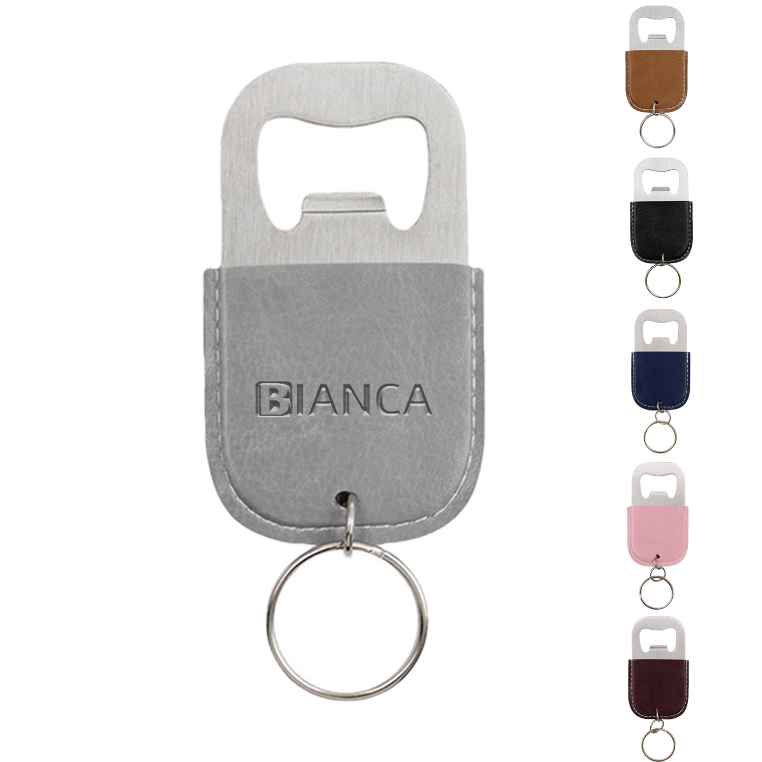Bottle Opener w/Leather Cover 2