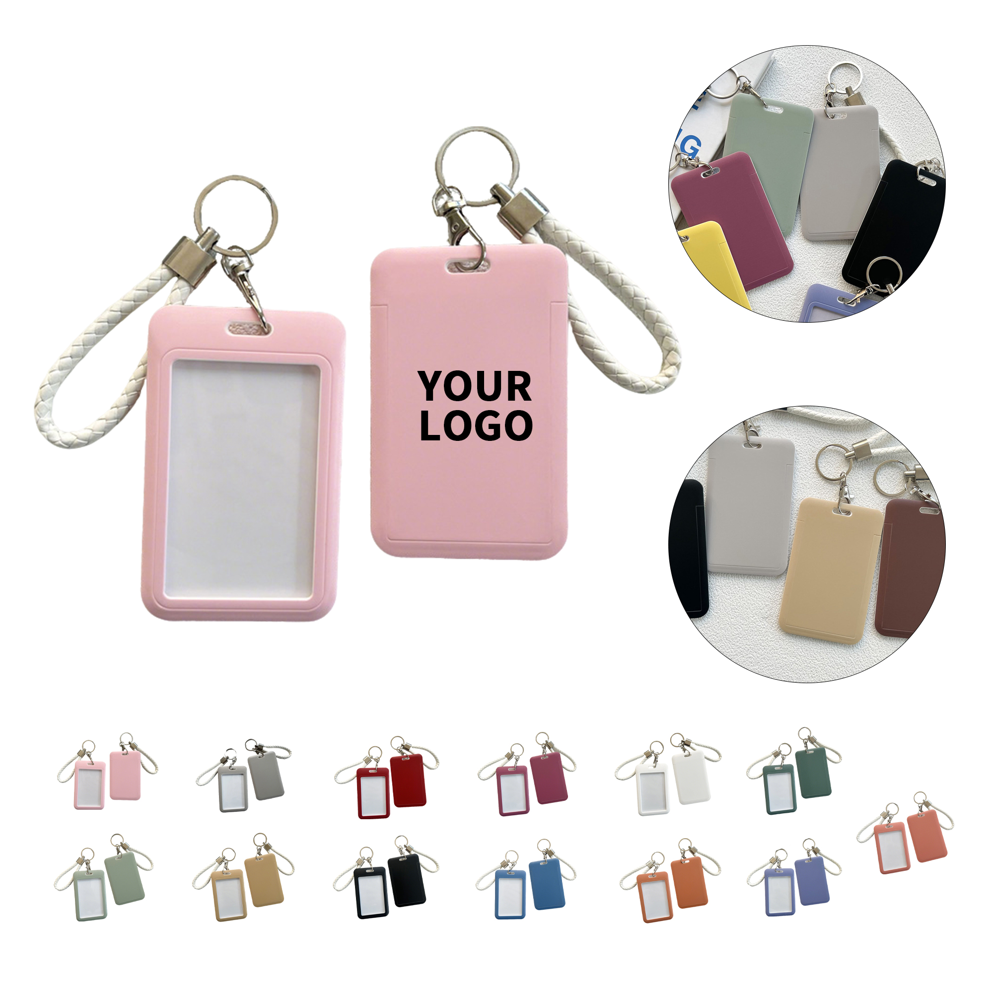 Protective Work Card Case With Key Fob 13