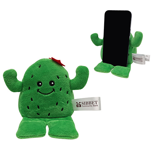 Phone Pals™ Weighted Plush Phone Holder - Cactus 5