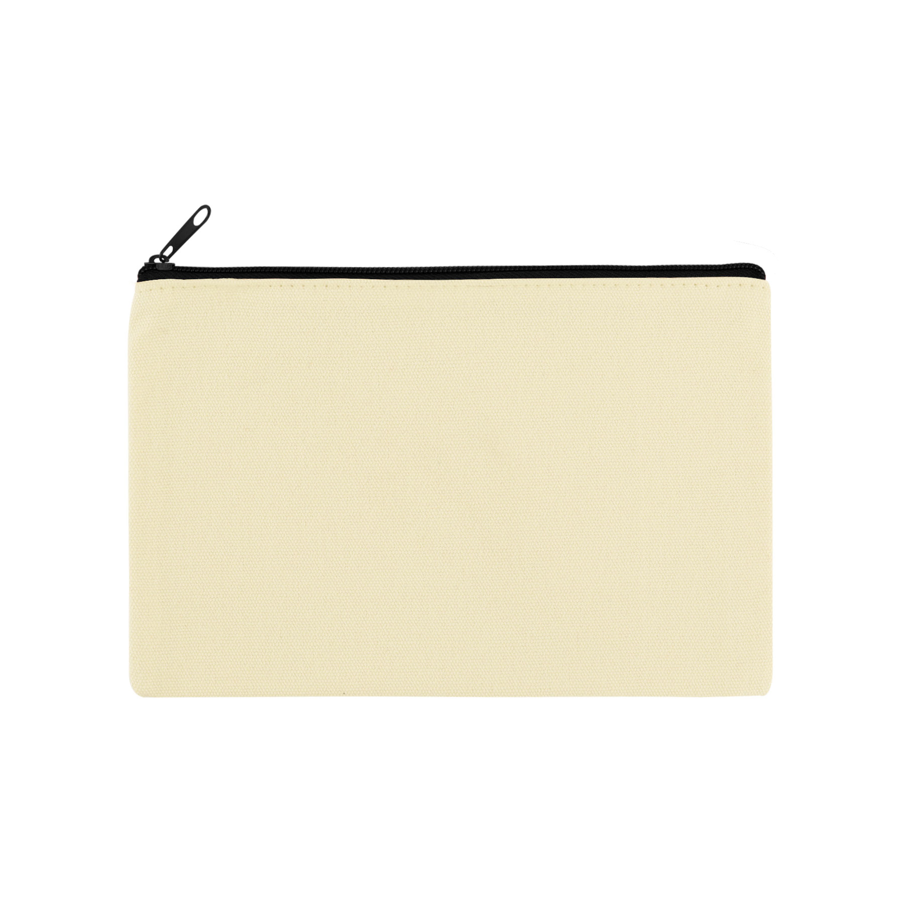9" x 6" Cotton Canvas Zipper Pouch 12