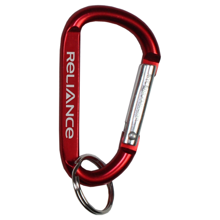 "Cara M" Medium Size Carabiner Keyholder with Split Ring Attachment 1