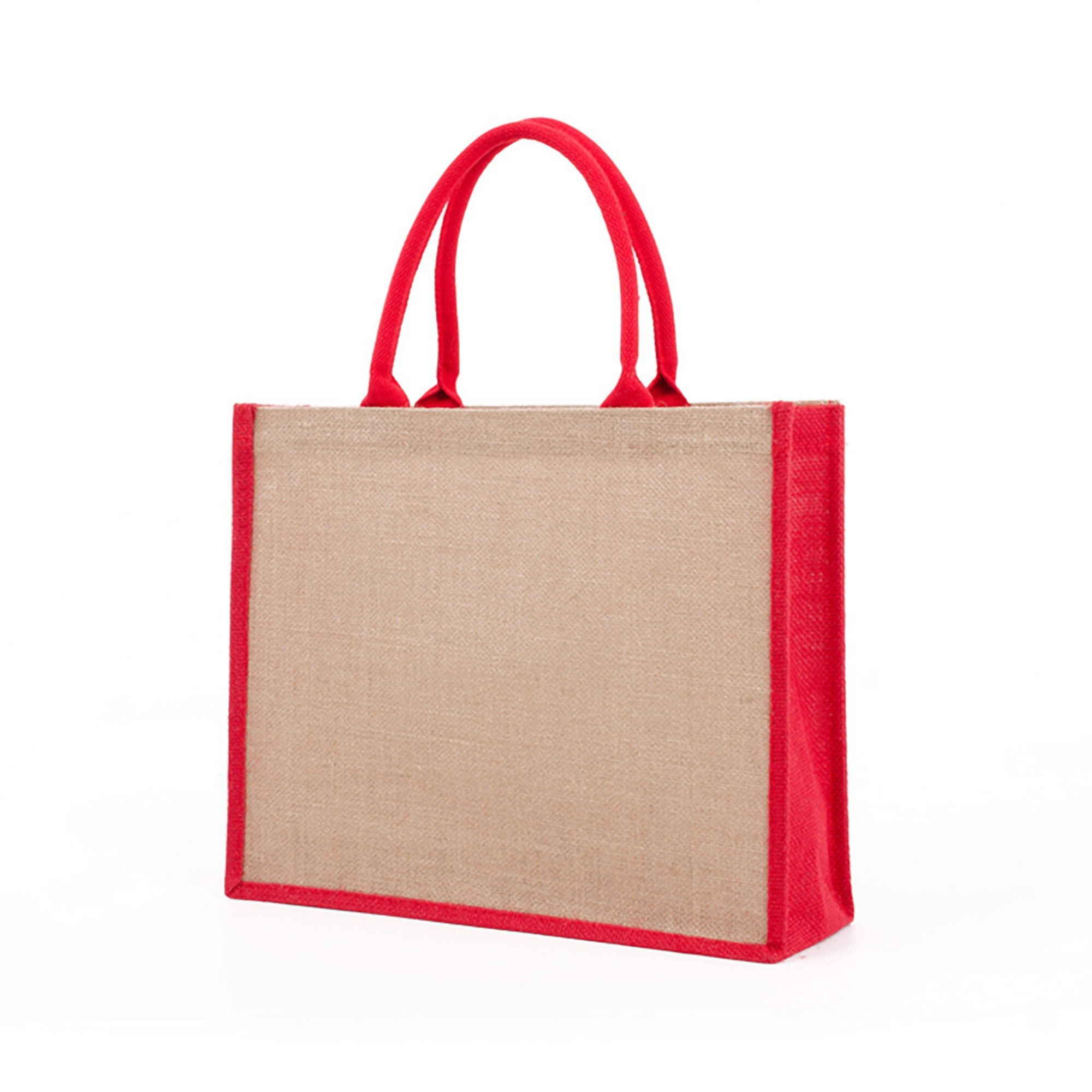 Rustic Burlap Shopping Tote Bag 4