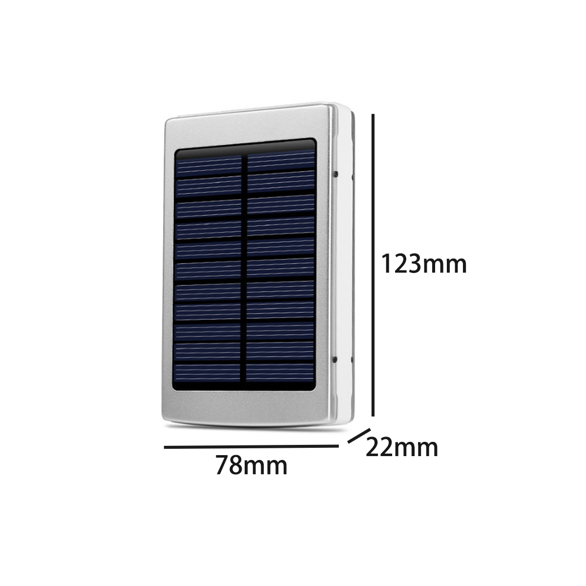 Portable Solar Power Bank Charger with Solar Panel 3