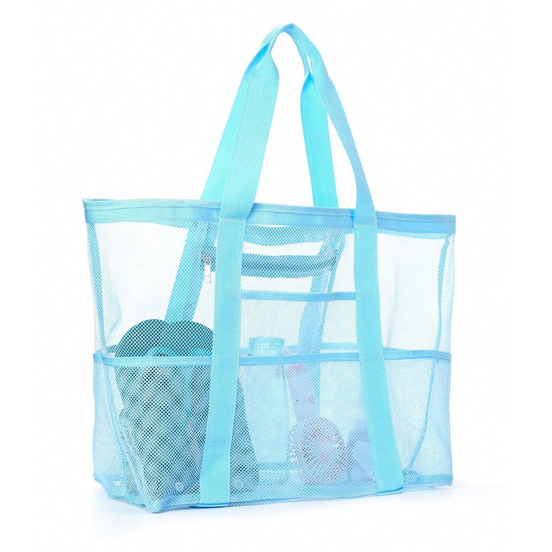 Mesh Beach Bag, custom tote bag with logo imprint 3