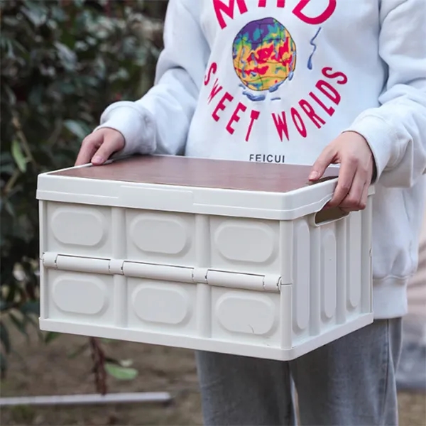 30L Folding Plastic Storage Bin 9
