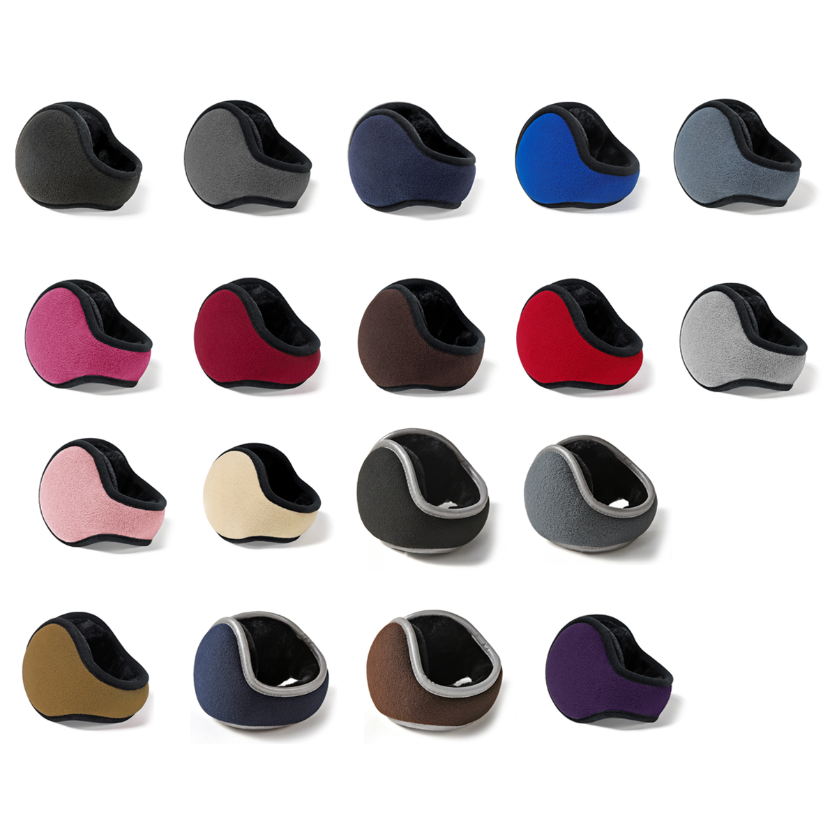 Customizable Fleece Earmuffs Warm Winter Ear Warmers 5