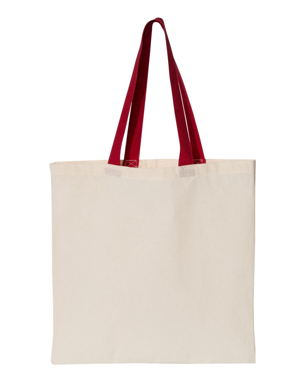 Contrast-Color Handle Tote - OAD105, custom tote bag with logo imprint 2