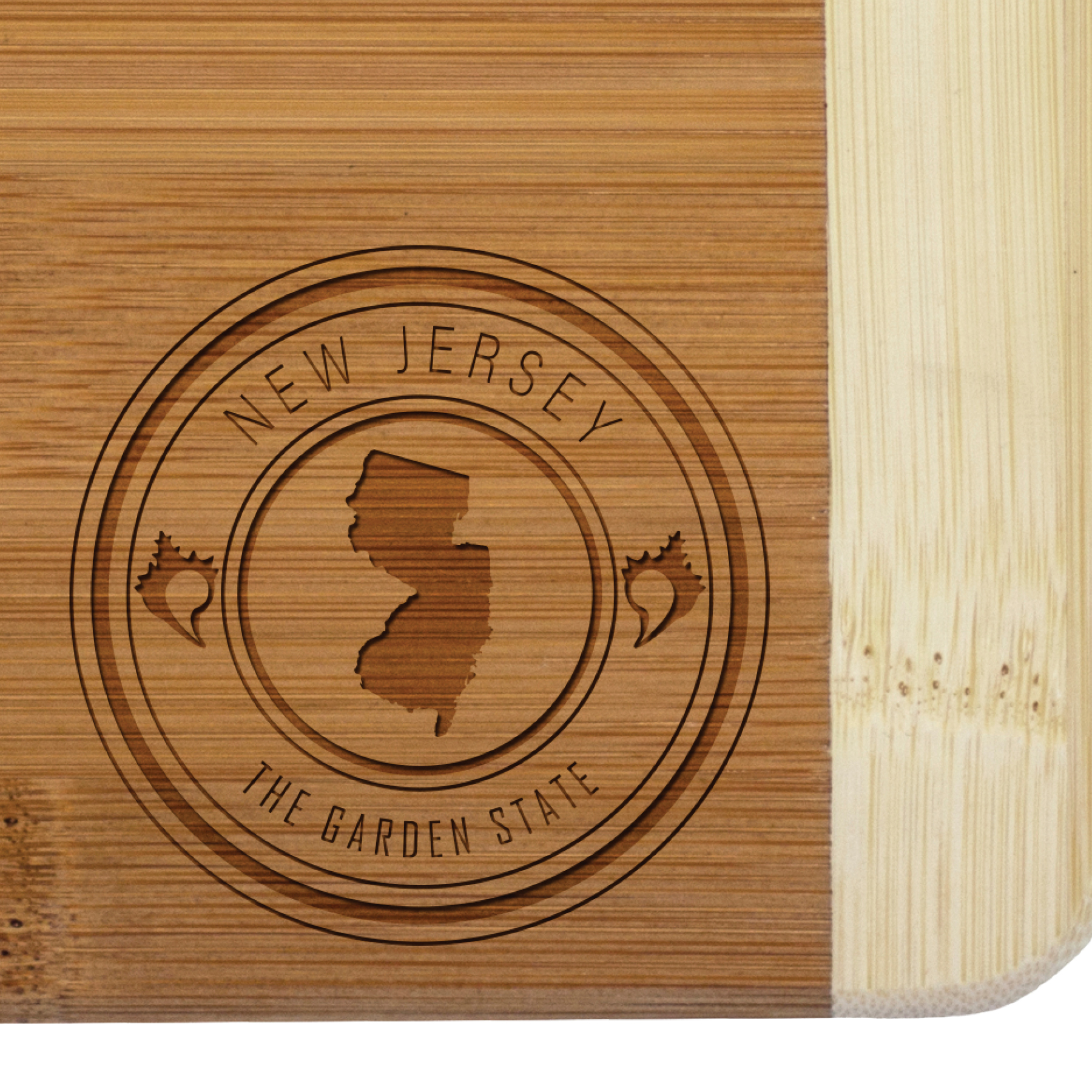 New Jersey State Stamp 2-Tone Bar Board 3