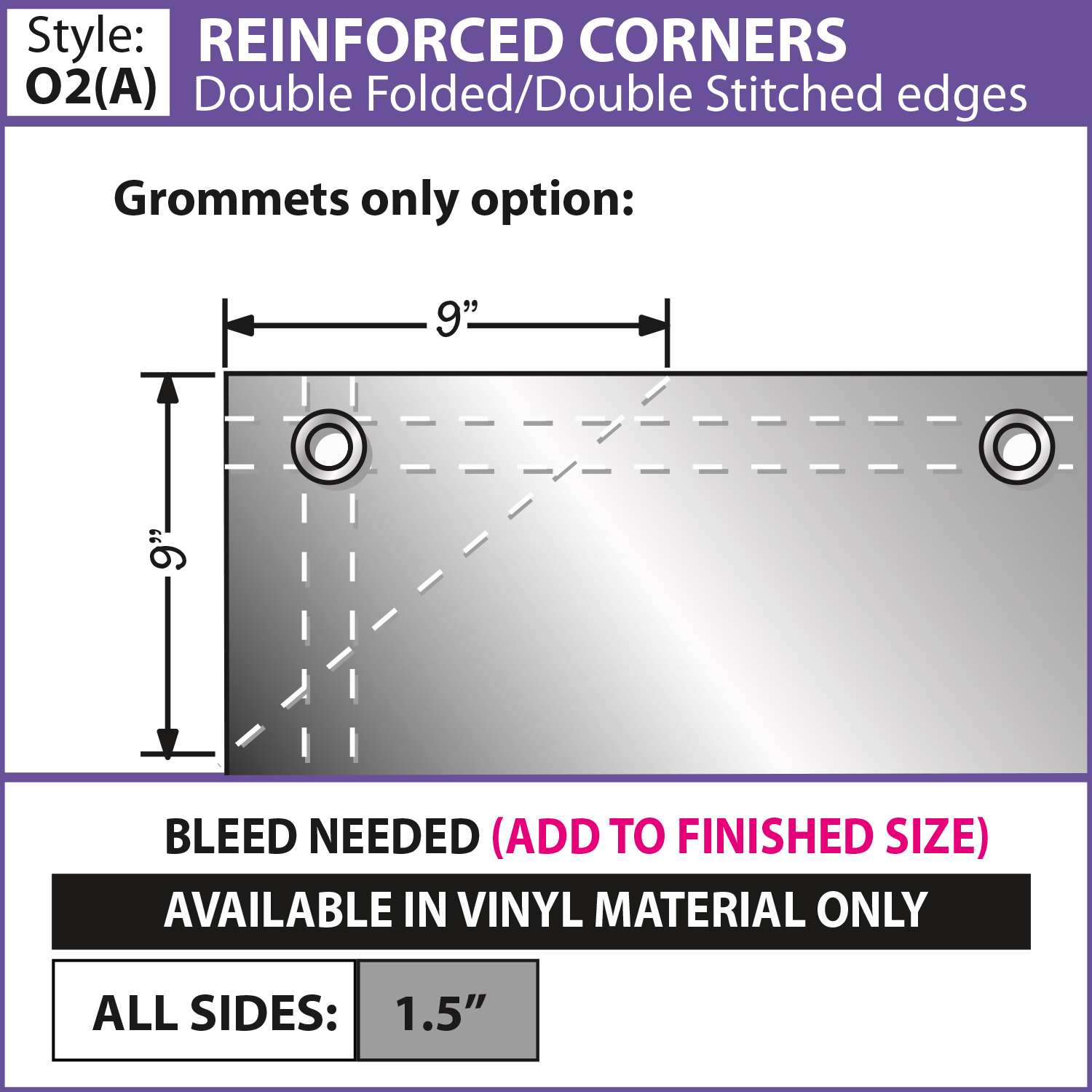 2' x 4' 10 oz. Vinyl Banner Single-Sided 2