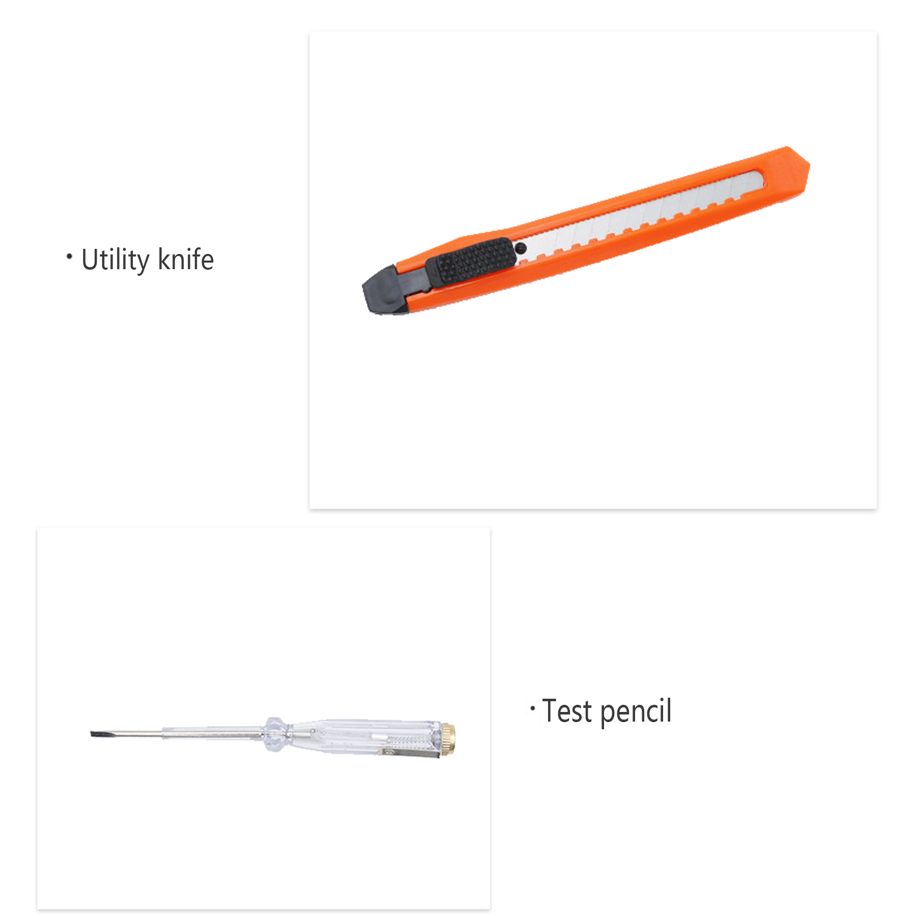 HandyPro 23pc Household Tool Set with Hex Wrench, Utility Knife, and Tape Measure 4