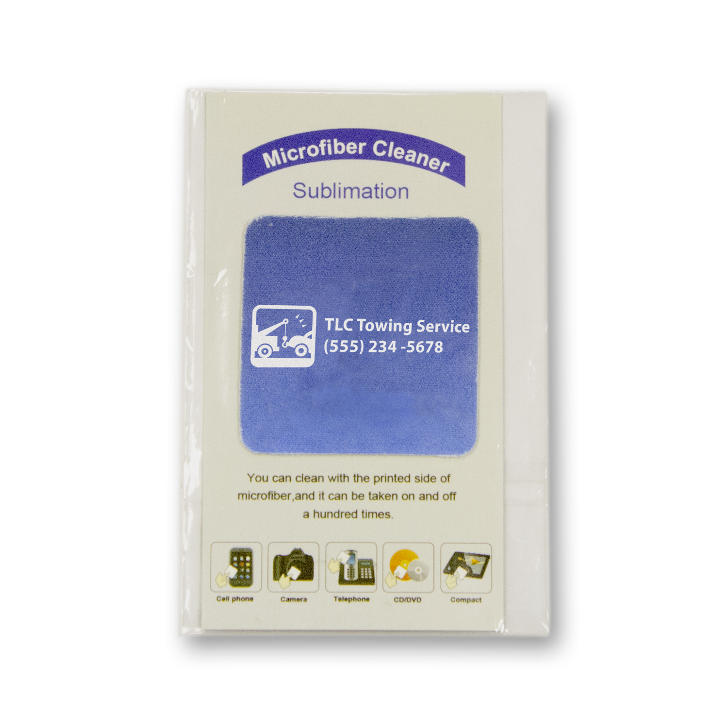 Magic Screen Cleaner 1.5" x 1.5" Rounded Square with Custom Backer