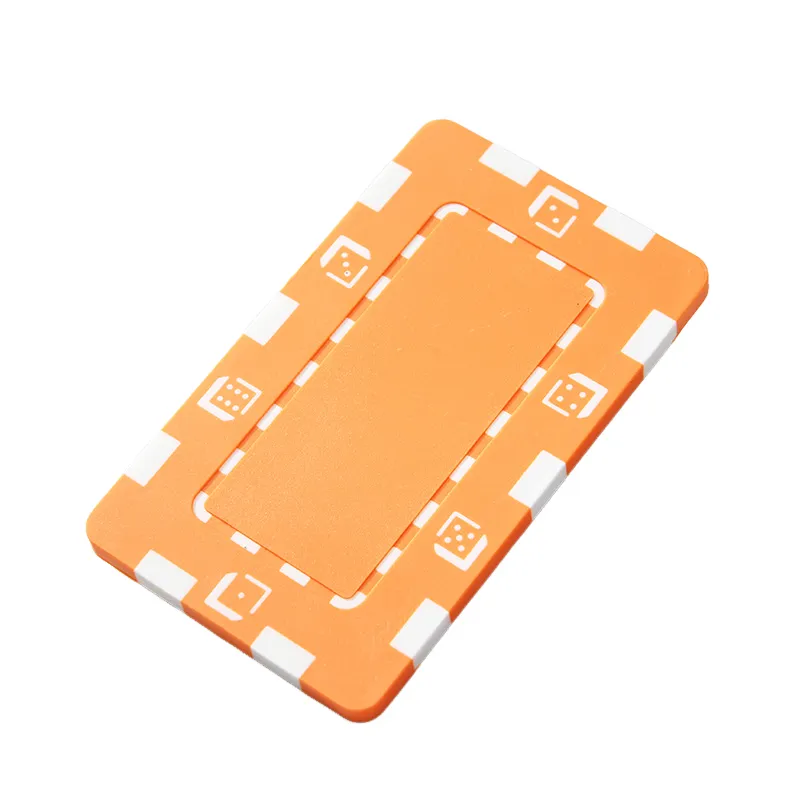 Rectangular Poker Chip 1.77x2.95 Inch Durable ABS Design 11