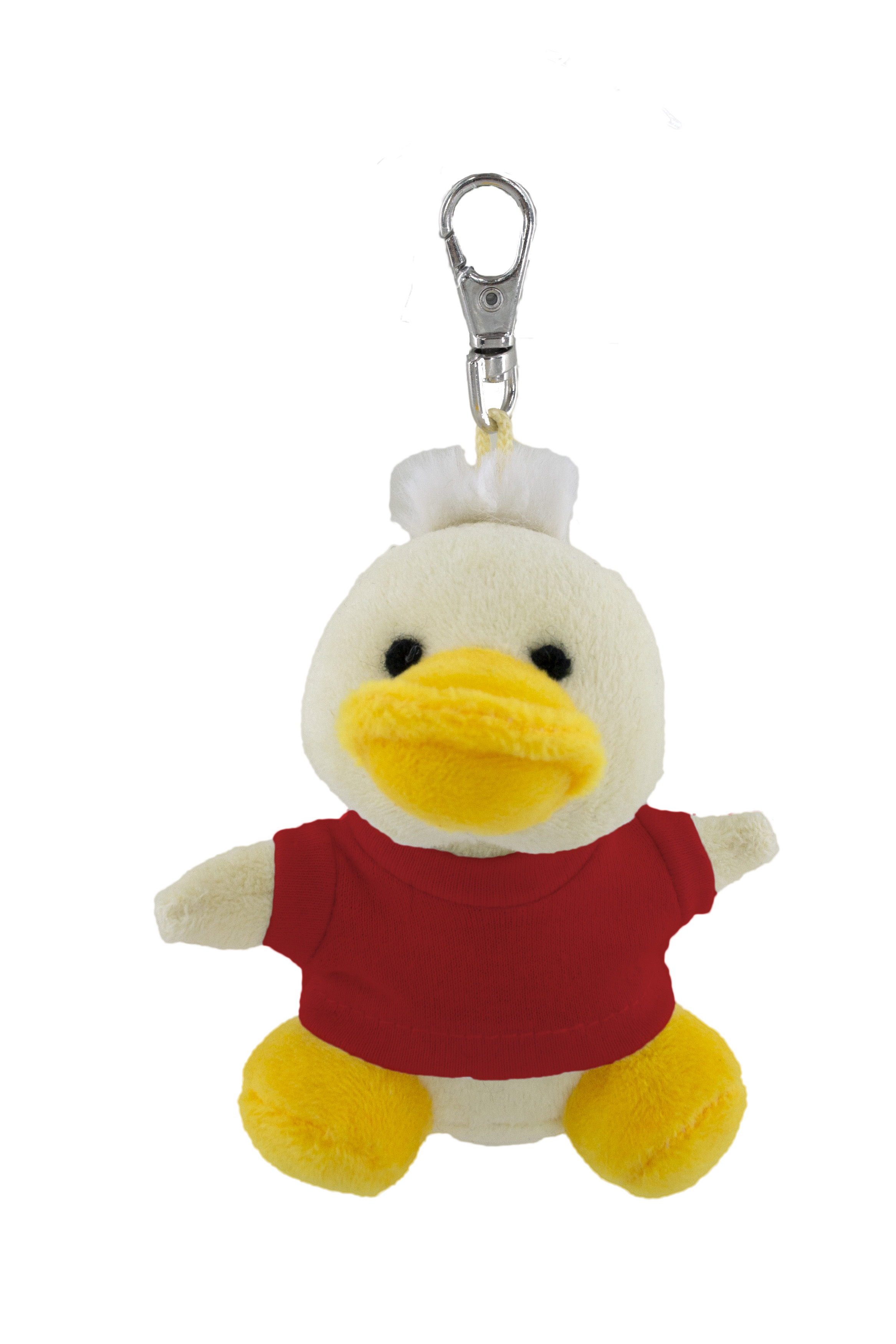 Soft Plush Duck Keychain With Tee 5