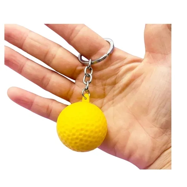 Colorful Golf Ball Keychain - Unique Sports Accessory 8