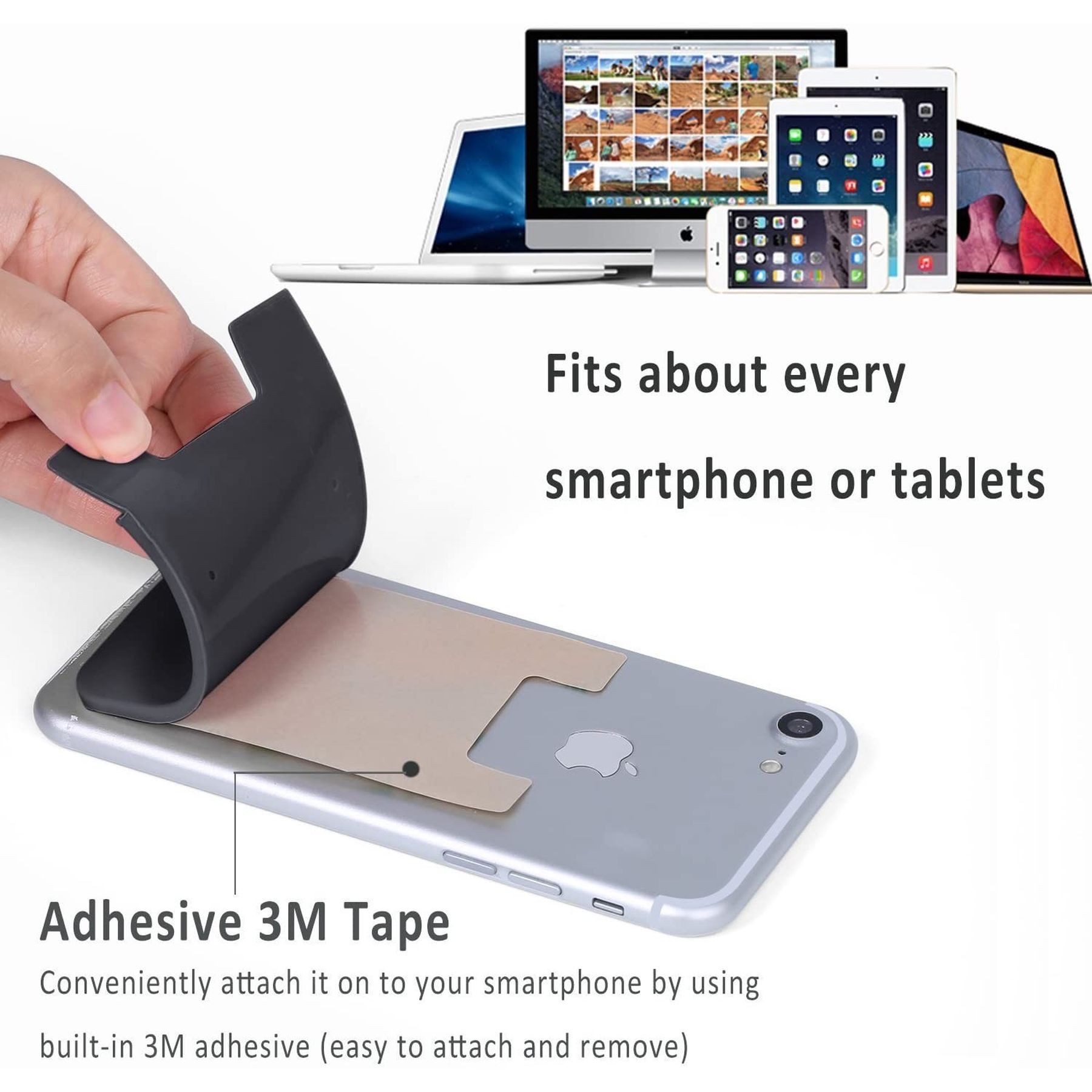 Ultra-Slim Adhesive Wallet Credit Card Holder 8