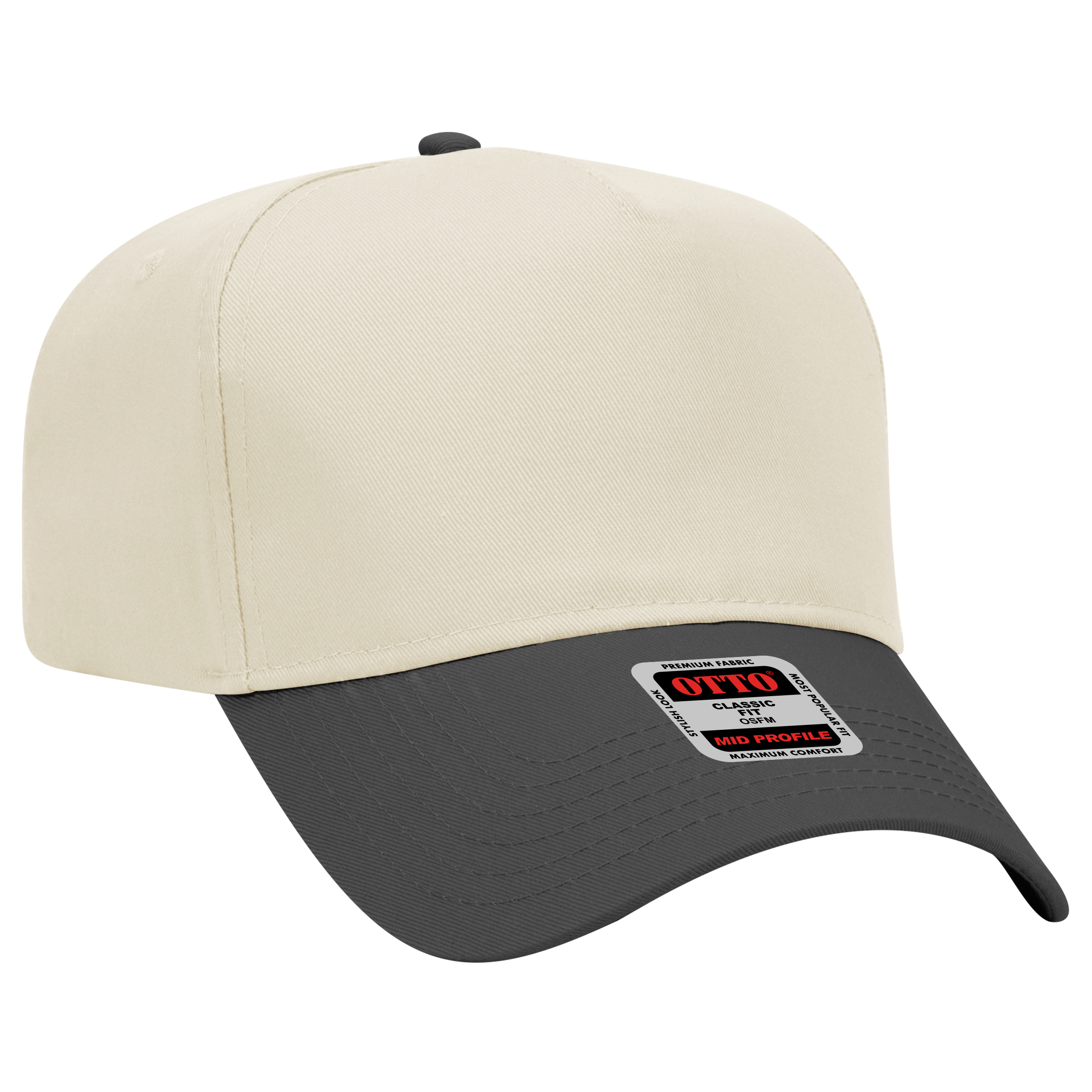 OTTO CAP® 5 Panel Mid Profile Baseball Cap 33