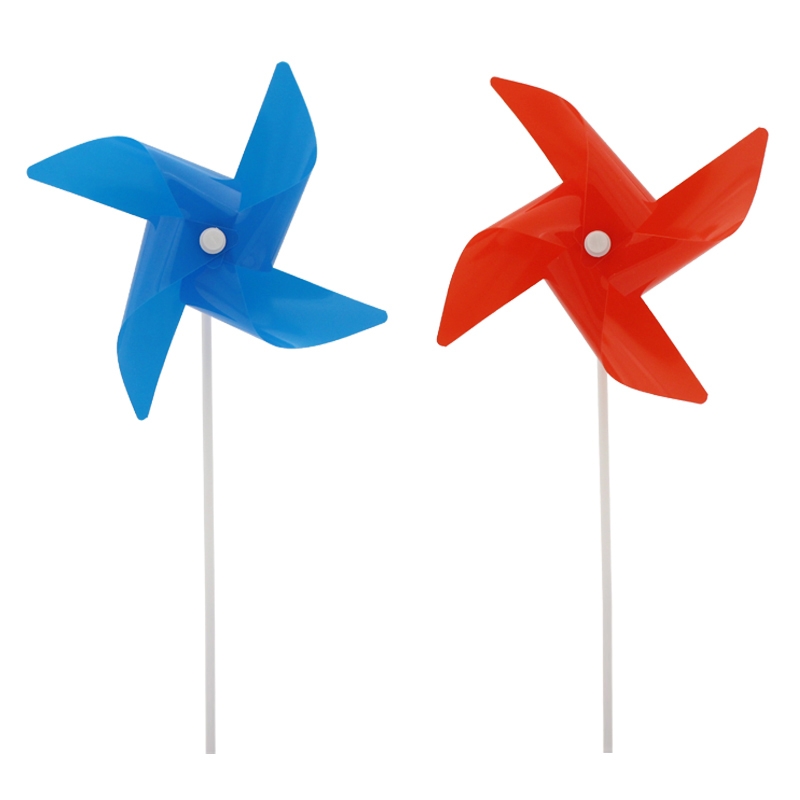 4 Leaves Plastic Windmill With Stick 3