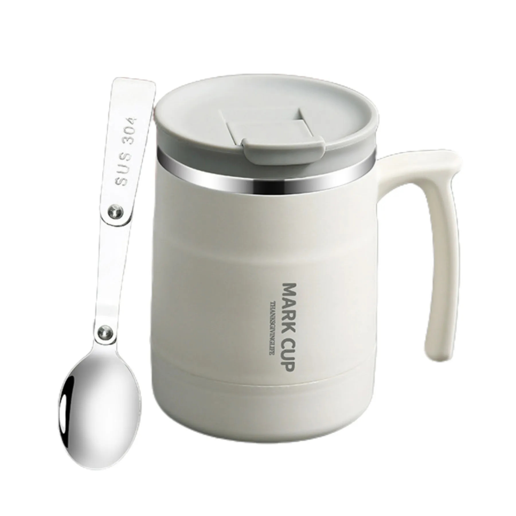 17OZ Insulated Mug with Lid and Spoon 5