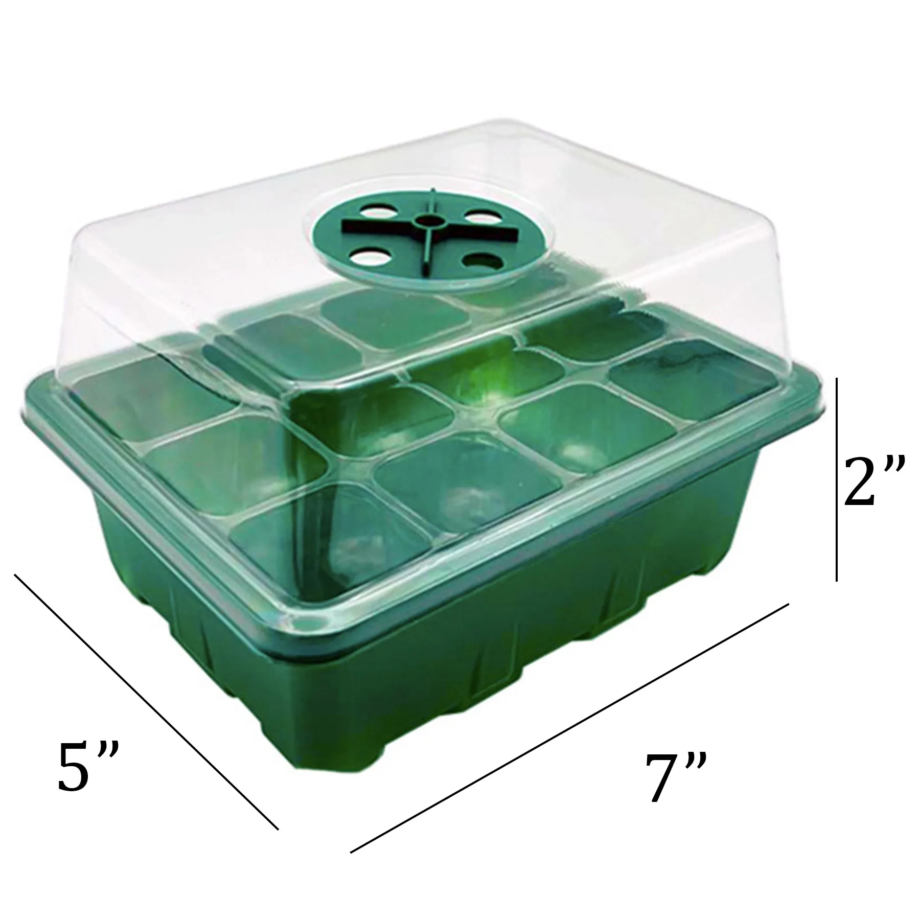 10 Pack Seed Starter Tray Plants and Base 2