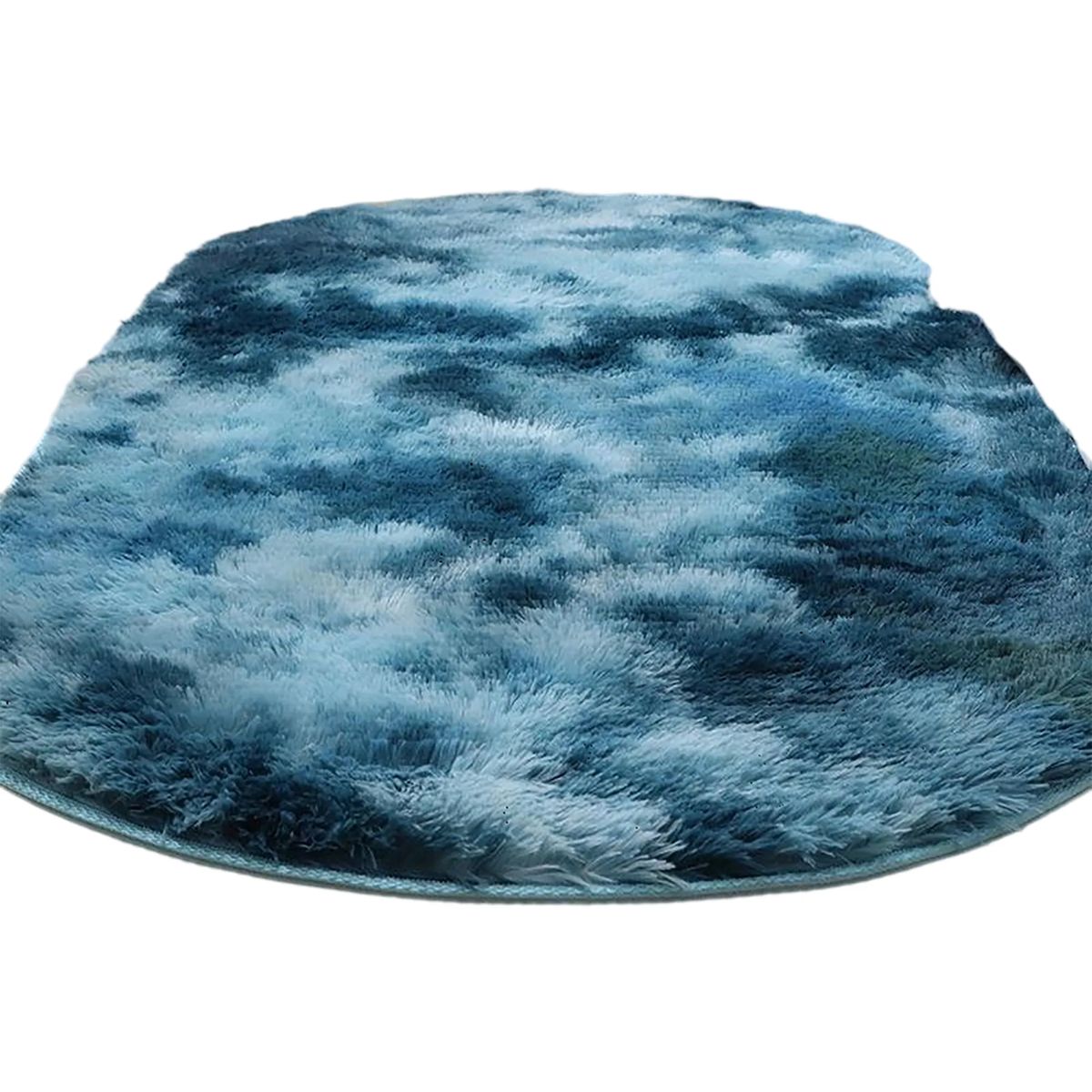 Embroidered Faux Fur Rug for Home Decor 25