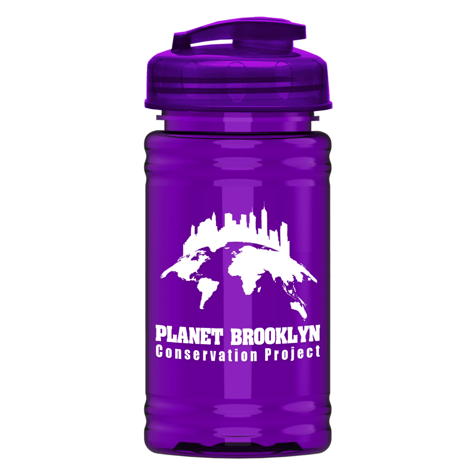 UpCycle - Mini 16 oz. rPet Sports Bottle with USA Flip 2