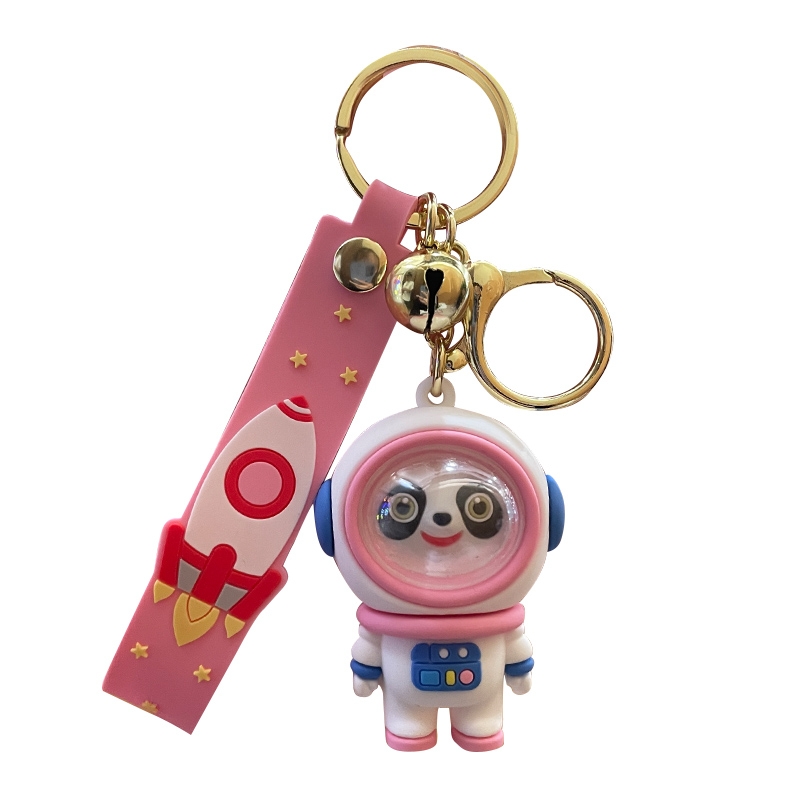 Space Panda Astronaut Keychain