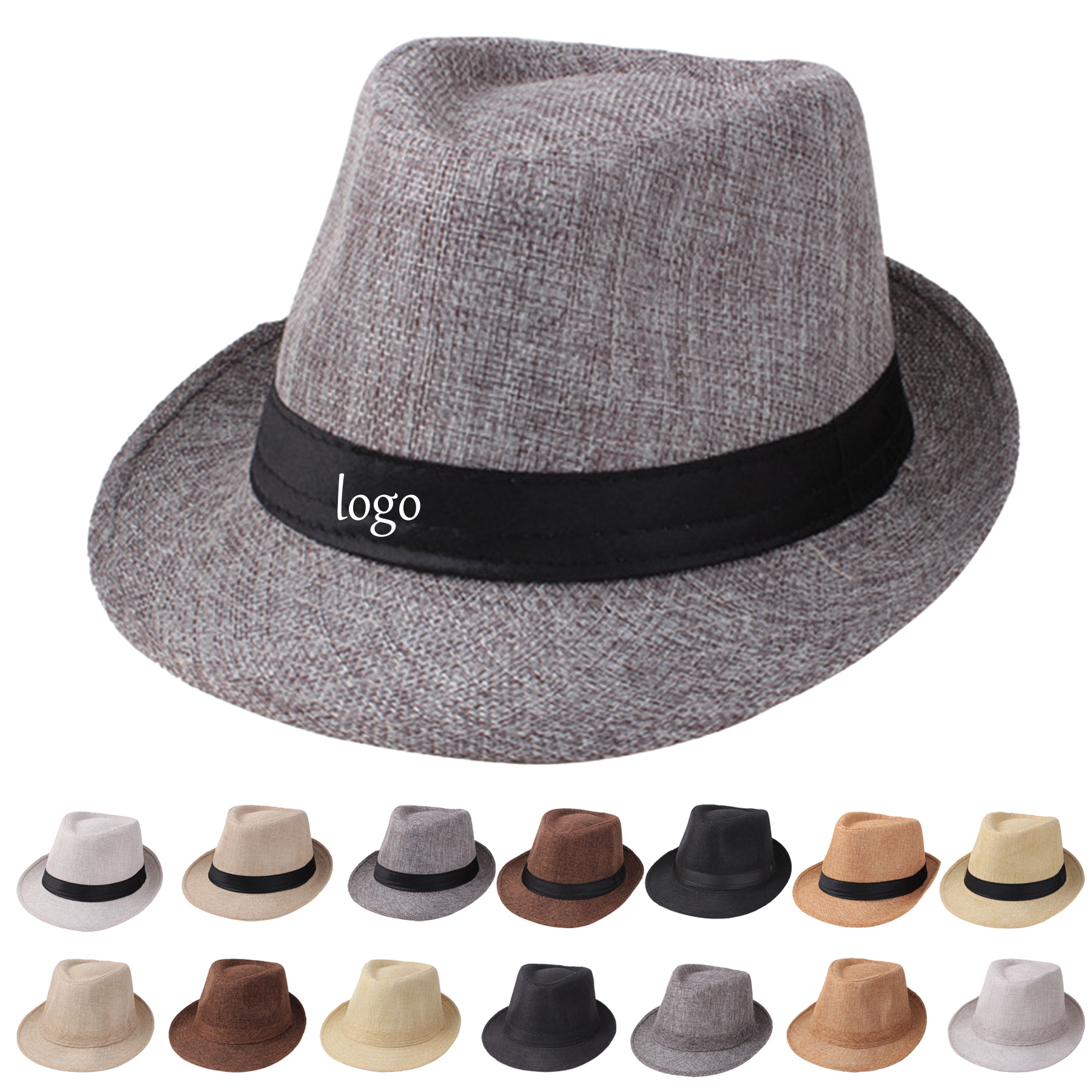Linen Fedora Hat 6