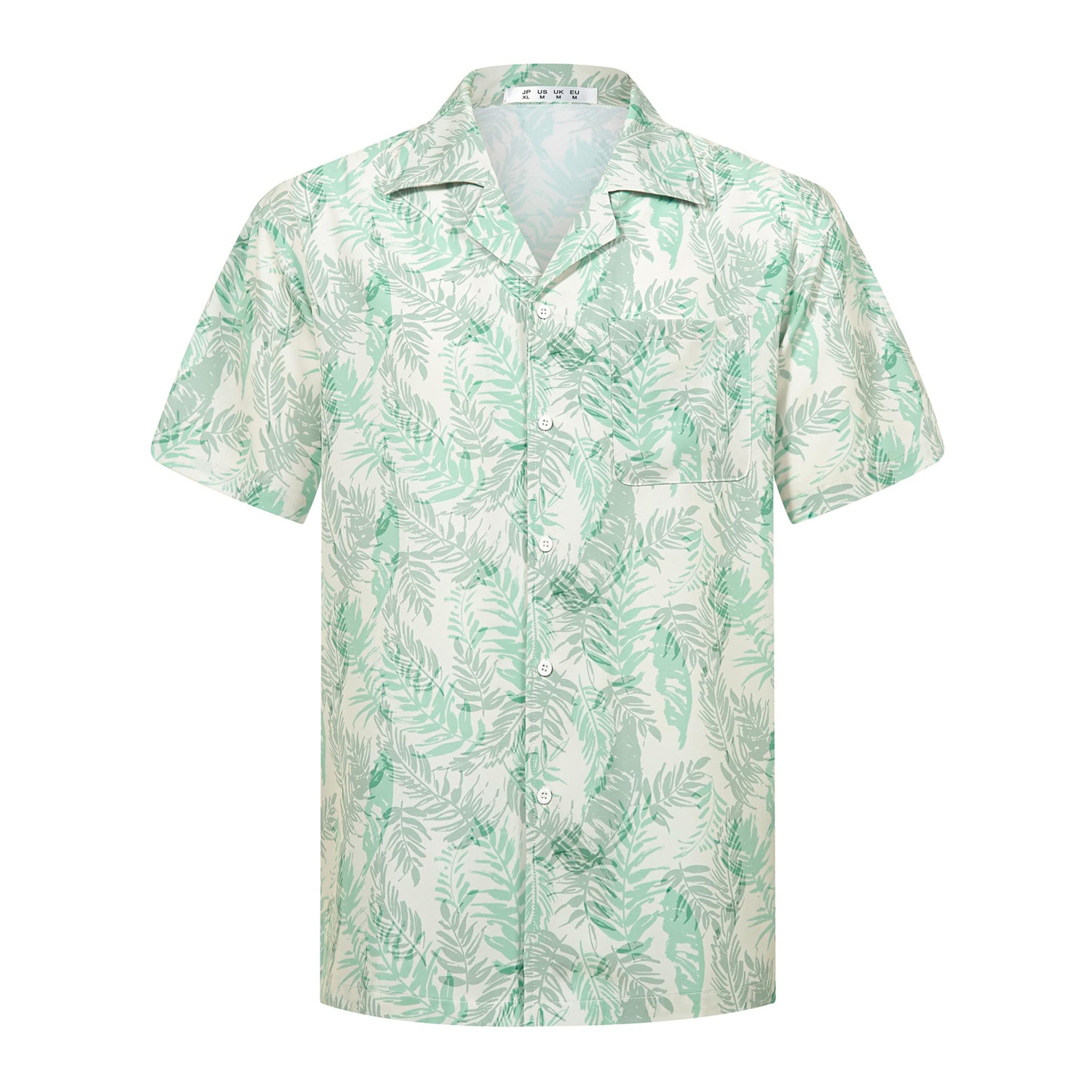 Tropical Print Beach Stretch Polyester Shirt 3