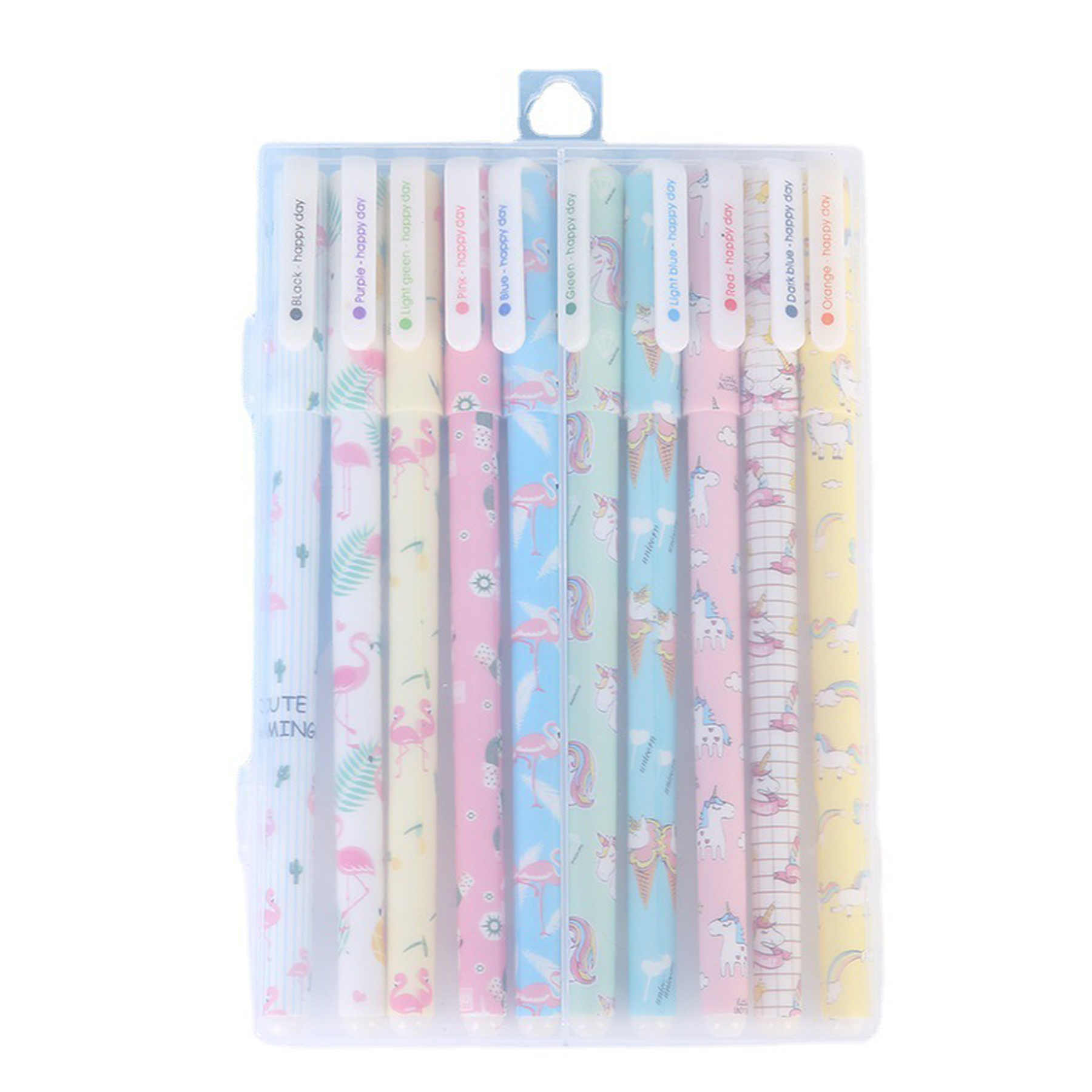 Creative cute little fresh gel pens 10 sets 7